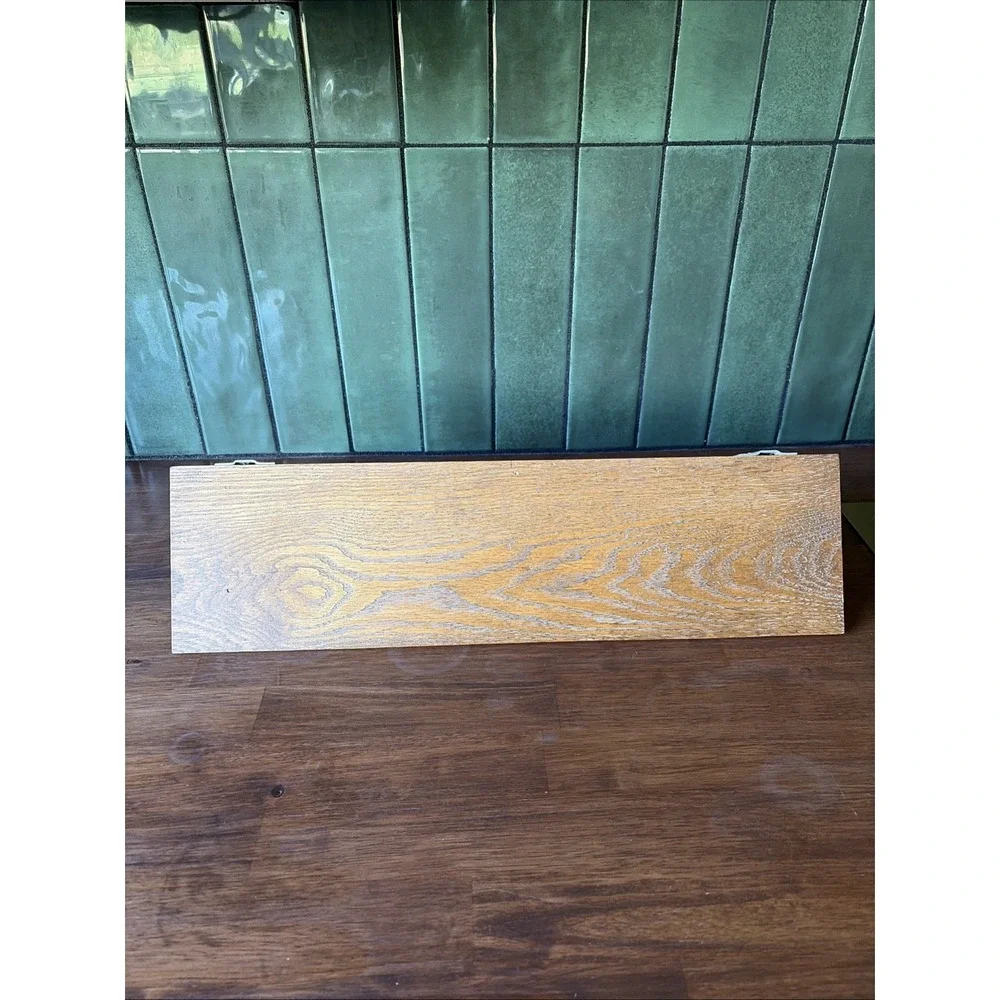 VTG SHELF WALL MOUNT WOOD HANDCRAFTED HEART CUTOUT RUSTIC SHELF/PEG HOOKS
